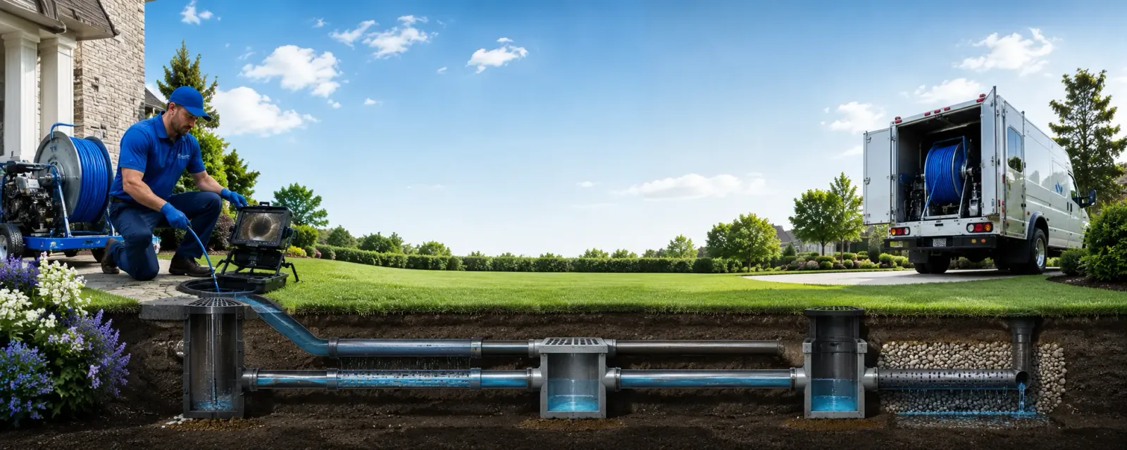 Outdoor drain cleaning information for Pocahontas, VA